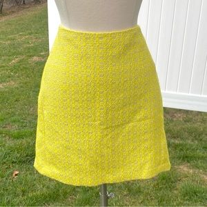 ABS Tweed Neon Yellow Mini Skirt